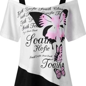 Gorgeous cold shoulder plus top